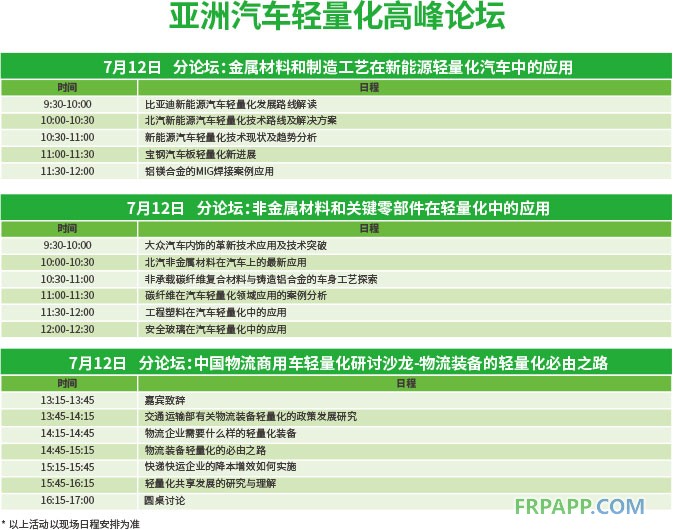 高峰論壇助力2018亞洲汽車輕量化展覽會 深度、權(quán)威、專業(yè)